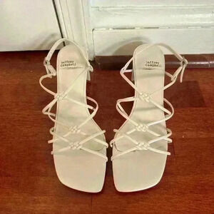 Jeffrey Campbell Cream Strappy Sandals